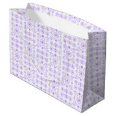 Delicate paarse pastel groot cadeauzakje (Achterkant Gekanteld)