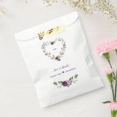 Delicate Paarse roze pinda's Flowers Weddenschap Bedankzakje (Gezegeld)