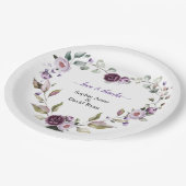 Delicate Paarse roze pinda's Flowers Weddenschap Papieren Bordje (Gekanteld)