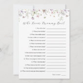 Delicate Paarse wilde bloem die mama het beste ken Kaart (Voorkant)