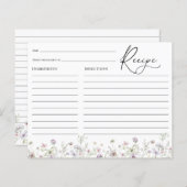 Delicate Paarse wilde Vrijgezellenfeest Recipe (Voorkant / Achterkant)