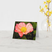 Delicate papaver — Blanco notitiekaarten (Gele Bloem)