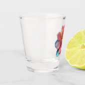 "Delicate Paper Petal Bloom" Shot Glas (Links)