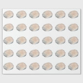 Delicate pasta-schelp cadeaupapier (Vlak)