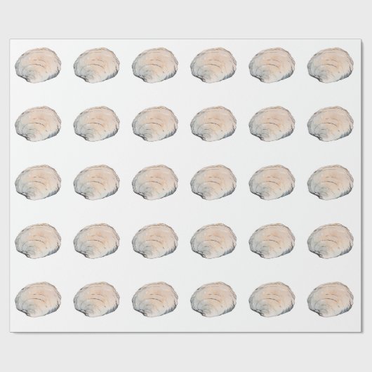 Delicate pasta-schelp cadeaupapier (Vlak)