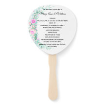 Delicate Pastel Bloemen Trouwprogramma