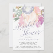 Delicate Pastel Florals Waterverf Vrijgezellenfees Kaart (Voorkant)