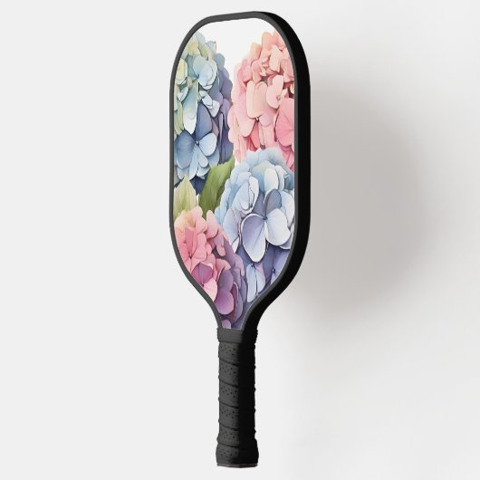 Delicate Pastel Hydrangea Bloemen Pickleball Paddle (Links)