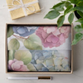 Delicate Pastel Hydrangea Bloemen Tissuepapier (Geschenk)