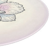 Delicate Pastel Klaproos Bloem Snijplank (Hoek)