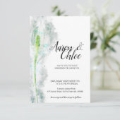 Delicate Pastel & minimalistische kalligrafie brui Kaart (Staand voorkant)