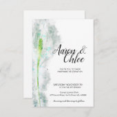 Delicate Pastel & minimalistische kalligrafie brui Kaart (Voorkant / Achterkant)