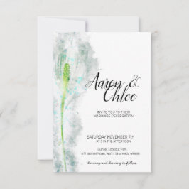 Delicate Pastel & minimalistische kalligrafie brui Kaart