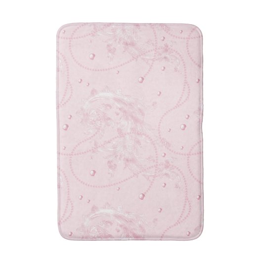 Delicate Pastel Pink Pearl Luxury Bath Mat (Voorkant Verticaal)