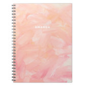 Delicate pastel roze geschilderd. Zachte blush bru Notitieboek (Voorkant)