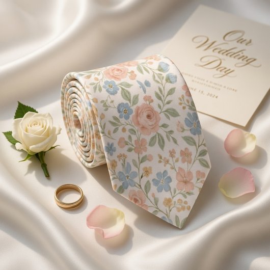  Delicate Pastel Spring  Stropdas