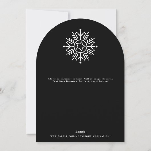 Delicate Pastel Swirls Christmas Ornament Party Kaart (Achterkant)