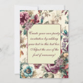 Delicate Pastel Zomer Bloemen Uitnodiging Sjabloon (Voorkant)