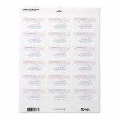 Delicate Pastelbladeren Etiket (Full Sheet)