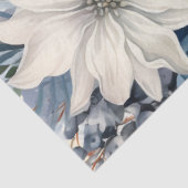  delicate pastelblauwe Waterverf bloemen Tissuepapier (Detail)