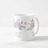 Delicate pastelbloemen koffiemok (Voorkant rechts)