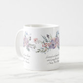 Delicate pastelbloemen koffiemok (Voorkant links)