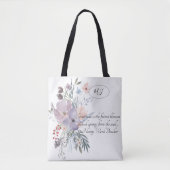 Delicate Pastelbloemen Tote Bag (Voorkant)