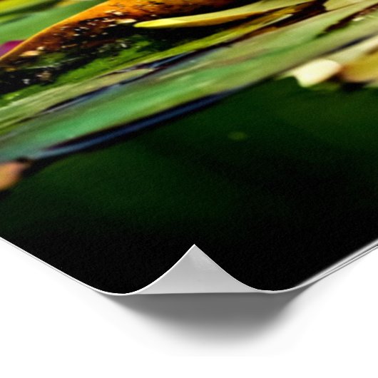 Delicate pastelgele en witte lelies poster (Hoek)