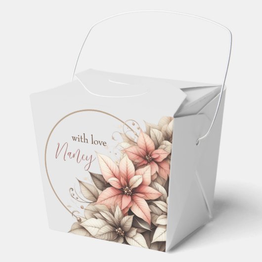 Delicate Pastelkleurige Bloemendoos Geschenkdoos Bedankdoosjes (Voorkant)