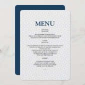 Delicate Patterned Bar/Bat Mitzvah Menu (Voorkant / Achterkant)