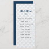 Delicate Patterned Bar/Bat Mitzvah-programma Programmakaart (Voorkant / Achterkant)