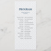 Delicate Patterned Bar/Bat Mitzvah-programma Programmakaart (Voorkant)