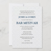 Delicate Patterned Bar Mitzvah Kaart (Voorkant)