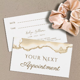 Delicate Peach Agaat Afspraakkaart Visitekaartje