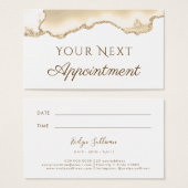 Delicate Peach Agaat Afspraakkaart Visitekaartje (Voorkant /achterkant)