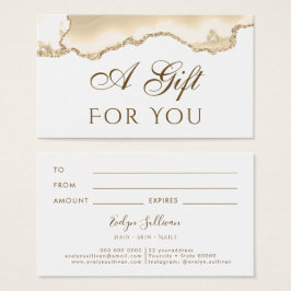 Delicate Peach Agaat Gift Kaart