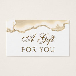 Delicate Peach Agaat Gift Kaart