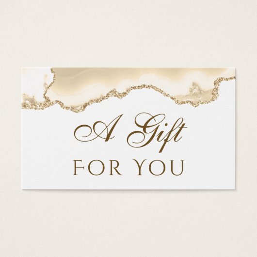 Delicate Peach Agaat Gift Kaart (Voorkant)