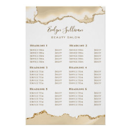 Delicate Peach Agaat prijslijst Glossy Perfect Poster