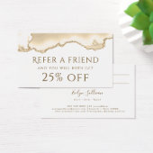 Delicate Peach Agaat Referral Kaart (Bureau)