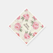Delicate Peonies Shabby Chic beroemd gemaakt door  Servet (Hoek)