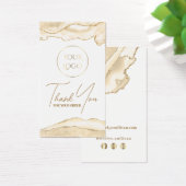 delicate perzik agaat bijsluiter visitekaartje (Bureau)