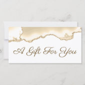 delicate perzik agaat cadeaubon (Voorkant)