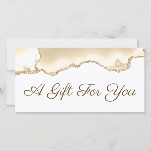 delicate perzik agaat cadeaubon (Voorkant)