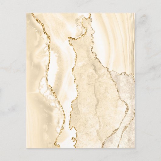 delicate perzik agaat flyer (Achterkant)