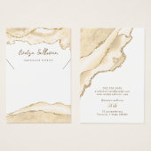 delicate perzik agaat ketting display kaart (Voorkant /achterkant)