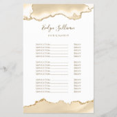 delicate perzik agaat prijslijst flyer (Voorkant)