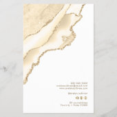 delicate perzik agaat prijslijst flyer (Achterkant)