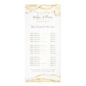 delicate perzik agaat prijslijst rack kaart (Voorkant)