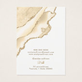 delicate perzik agaat sieraden display kaart (Achterkant)